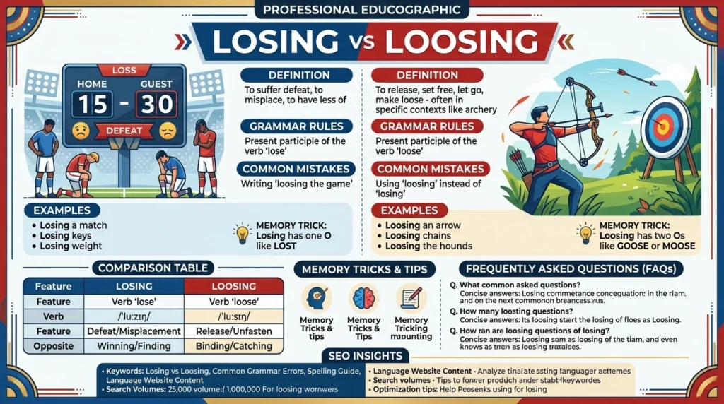 losing or loosing