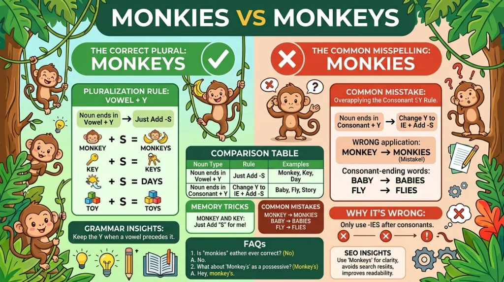 monkies or monkeys