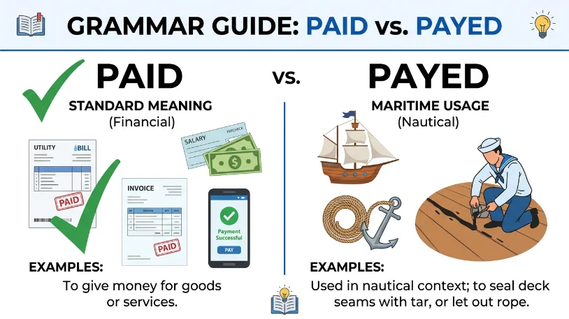 paid or payed