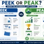 peek or peak