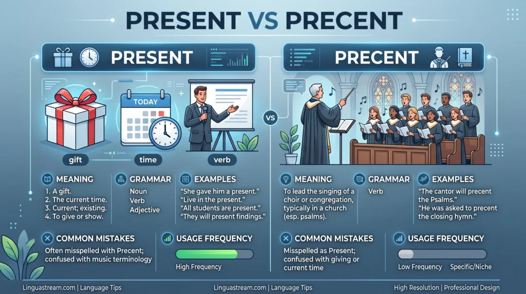 present or precent
