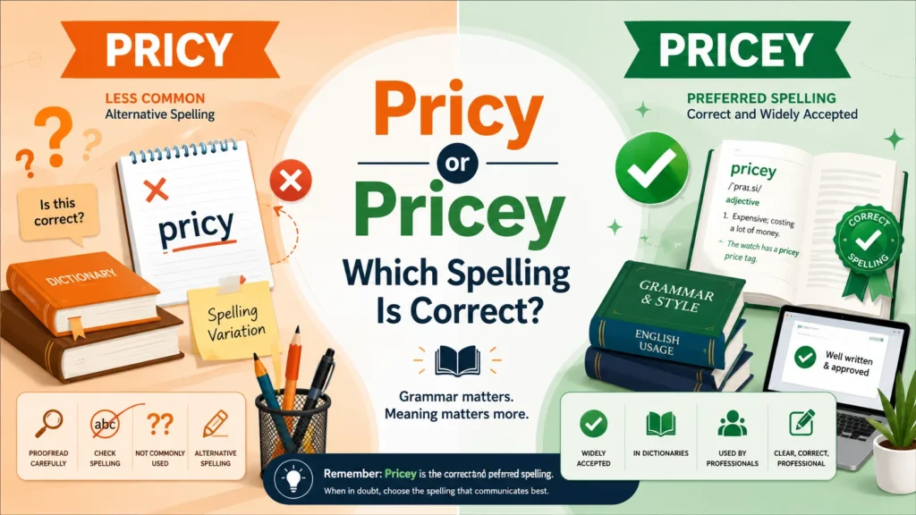 pricy or pricey