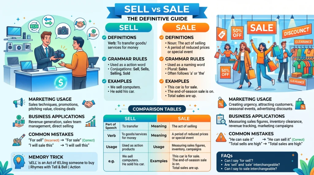 sell or sale
