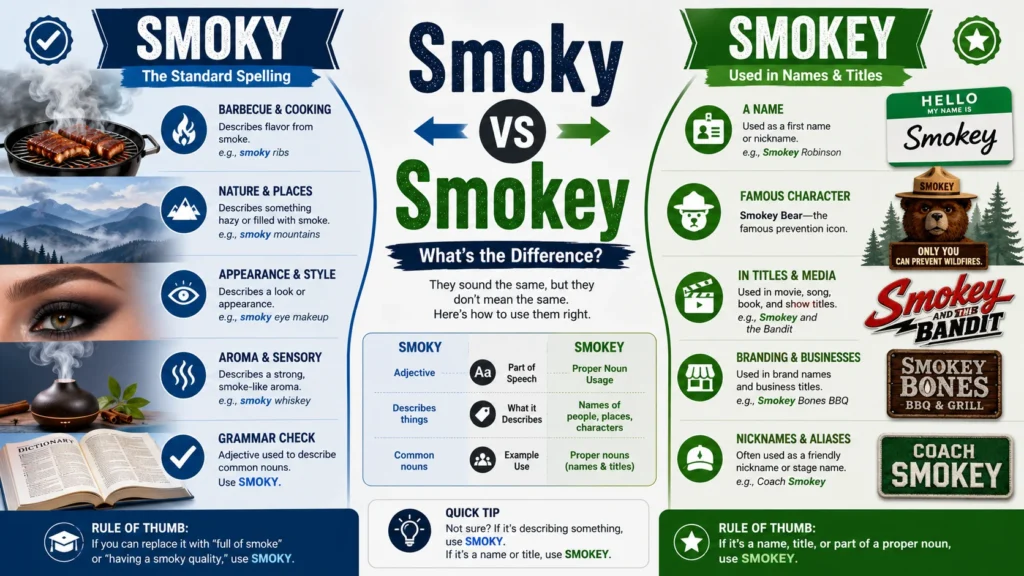 smoky or smokey