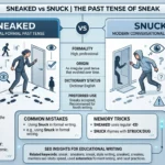 sneaked or snuck