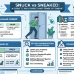 snuck or sneaked