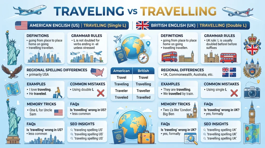 traveling or travelling