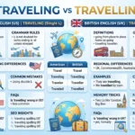 traveling or travelling