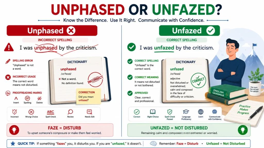 unphased or unfazed