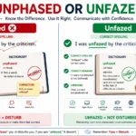 unphased or unfazed