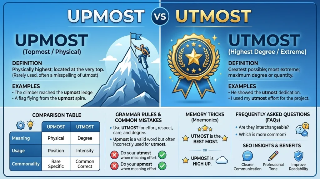 upmost or utmost