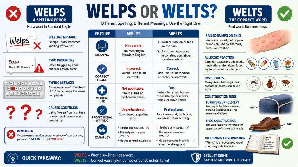 welps or welts