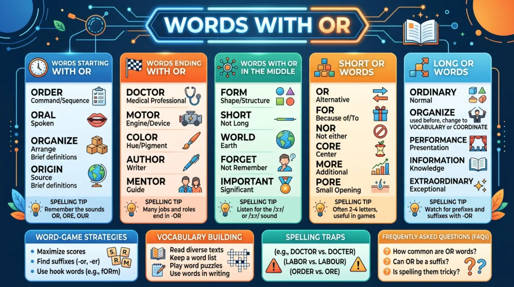 words with or