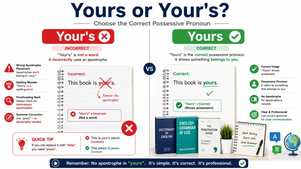 yours or your's