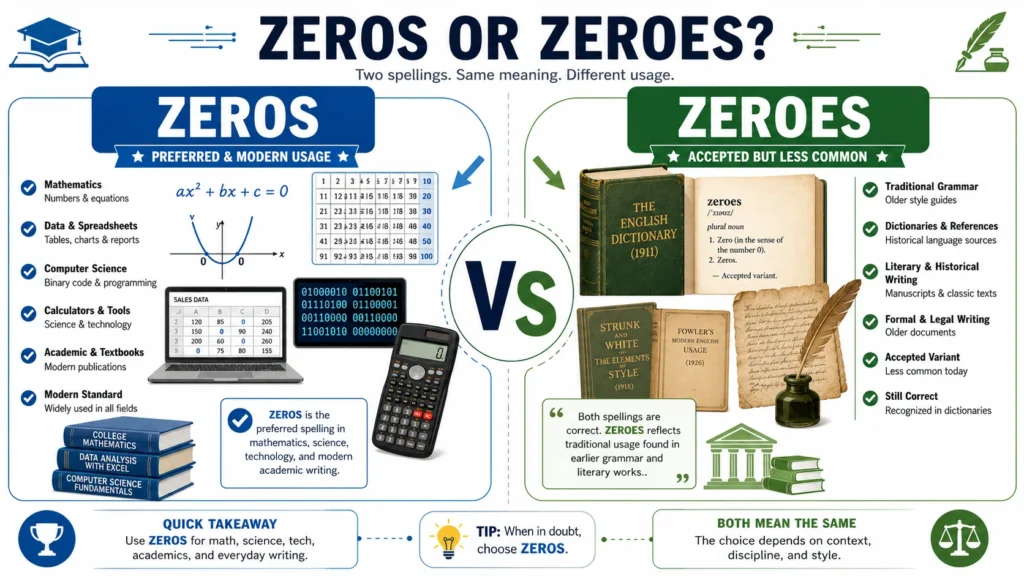 zeros or zeroes