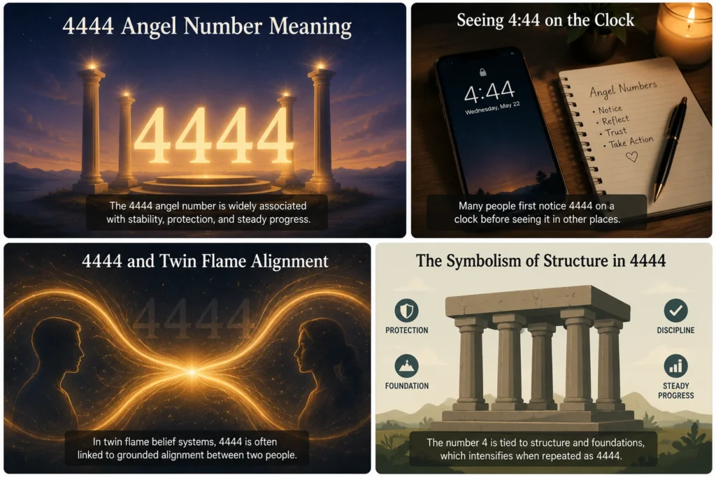 4444 angel number meaning