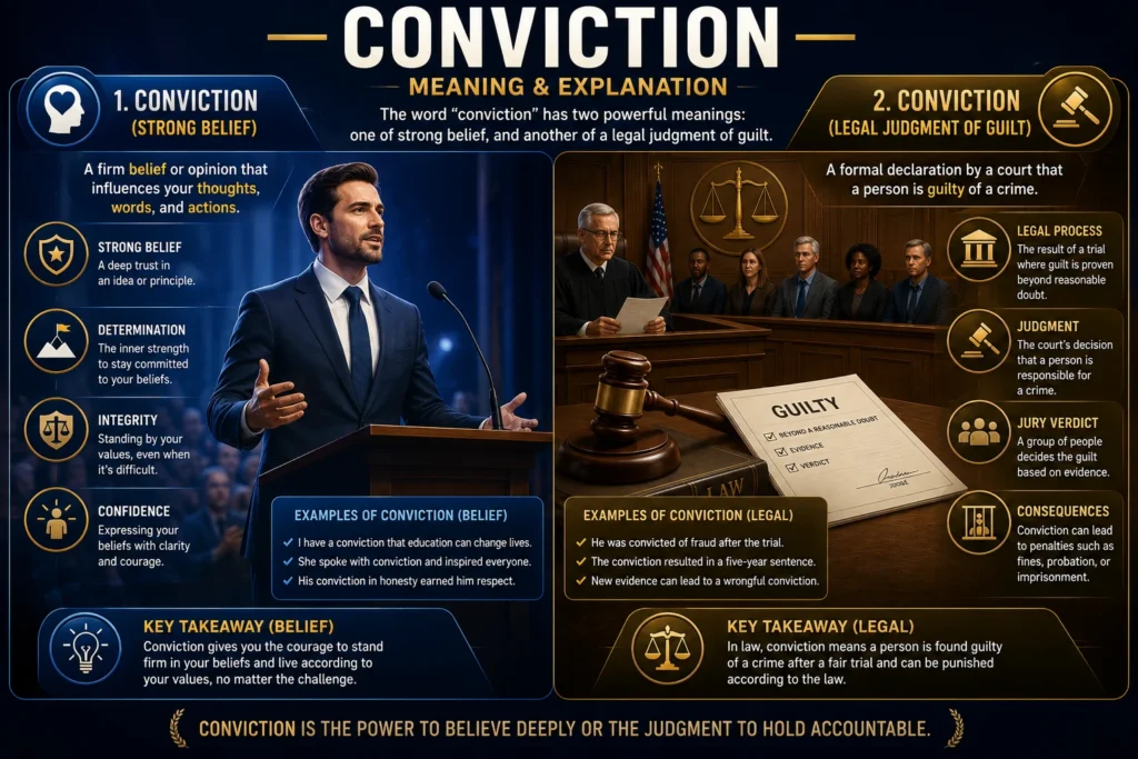 conviction meaning