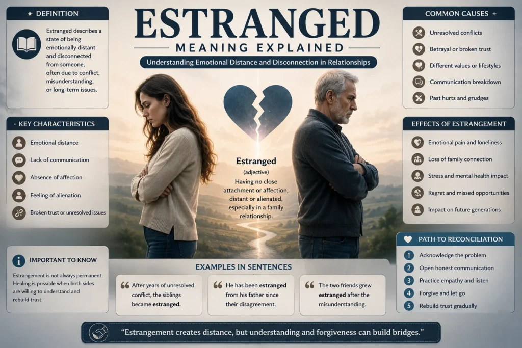 estranged meaning