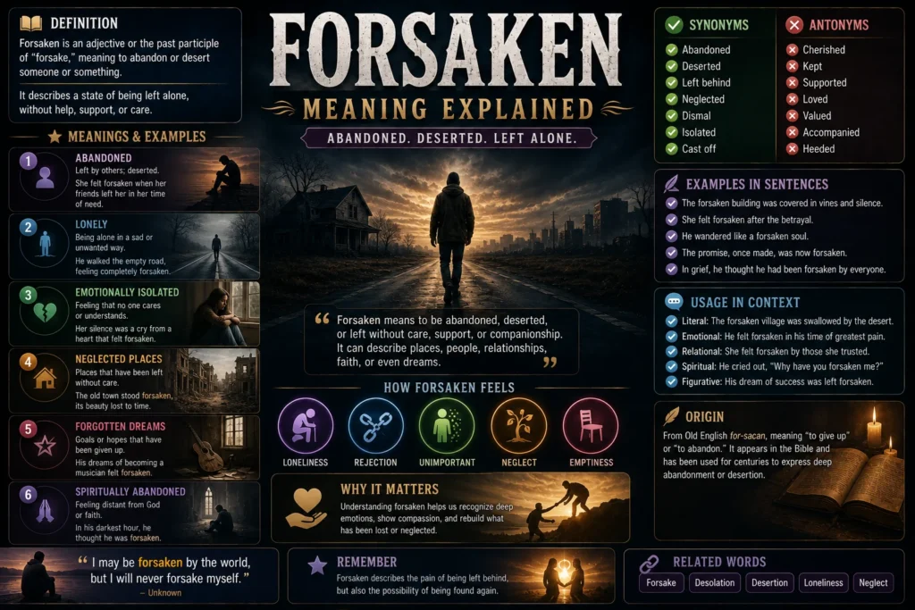 forsaken meaning