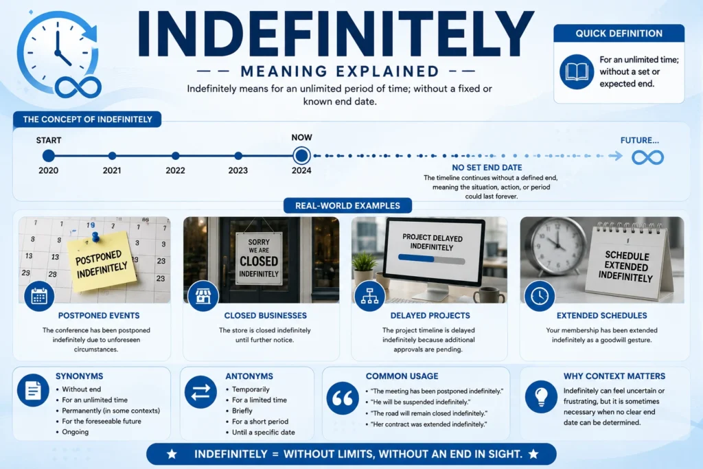 indefinitely meaning