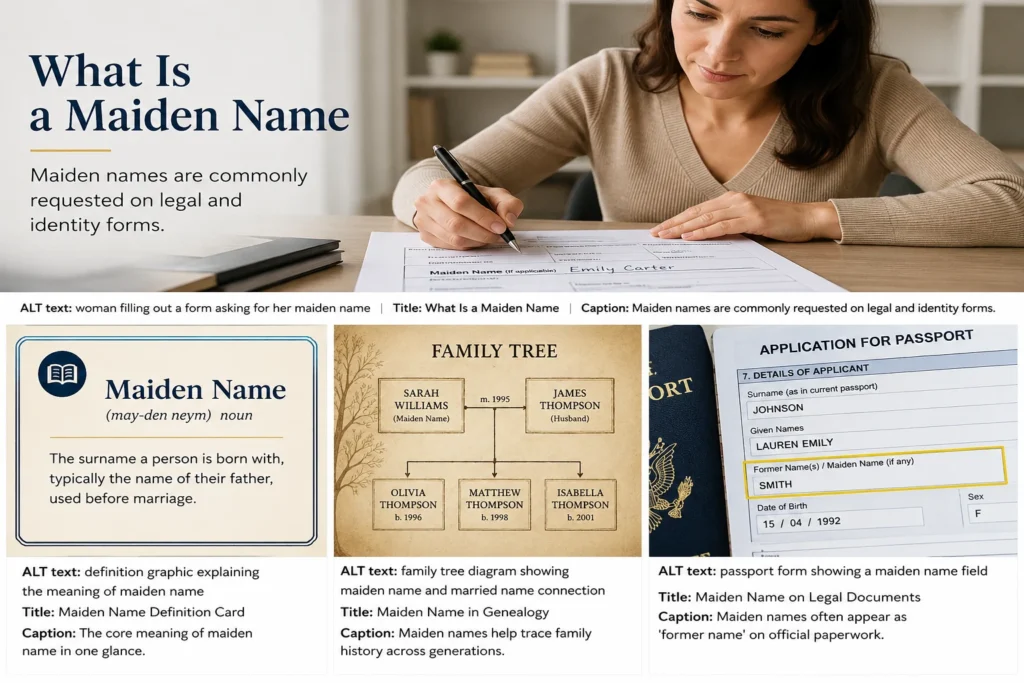 maiden name meaning