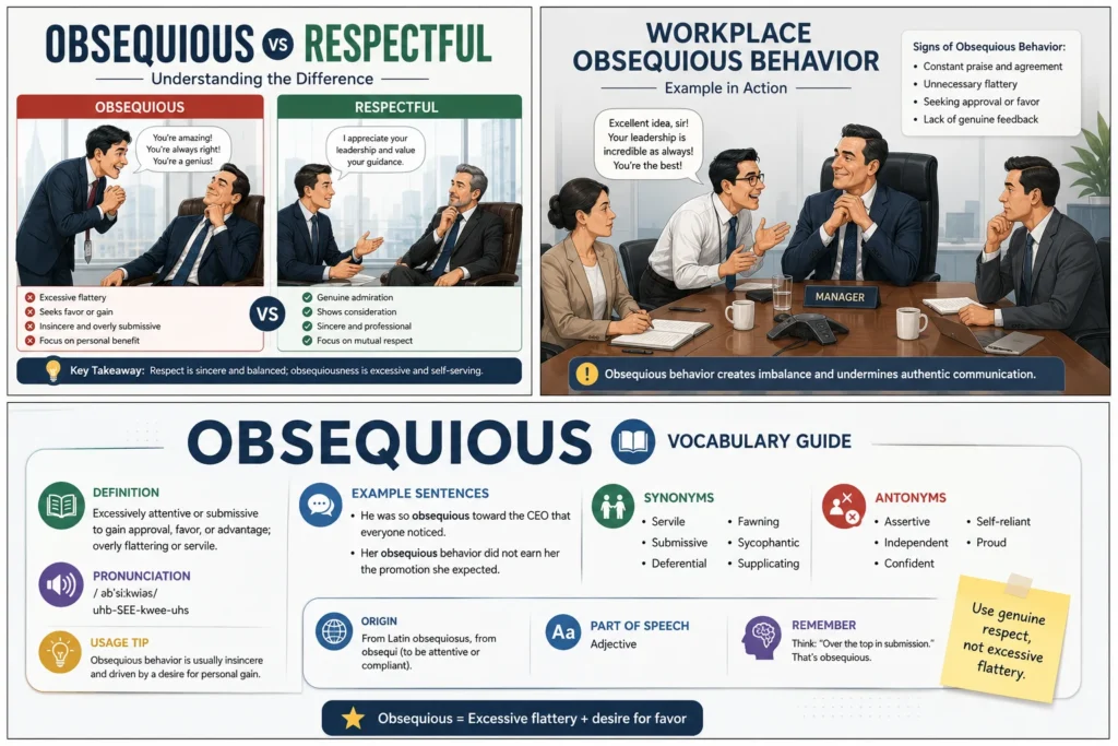obsequious meaning