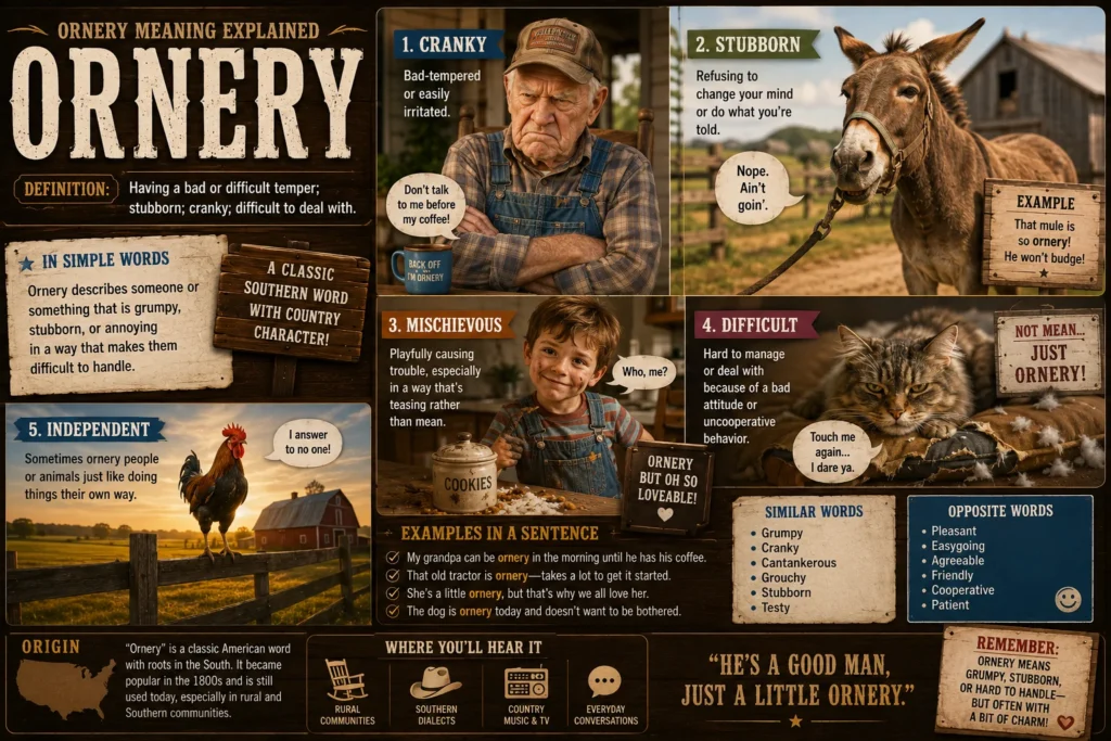 ornery meaning