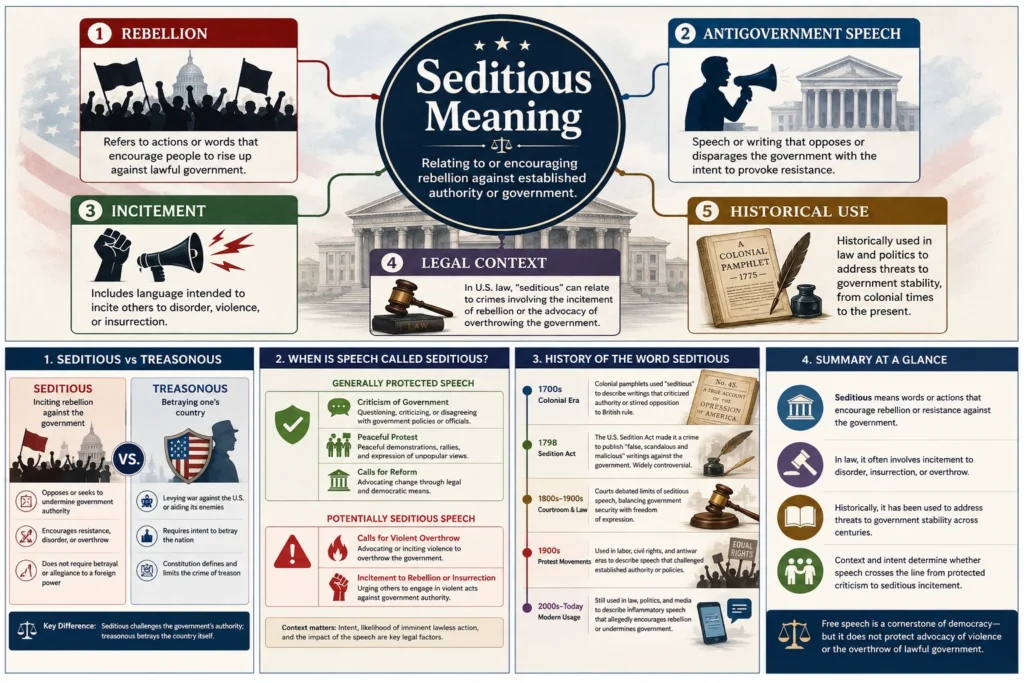 seditious meaning
