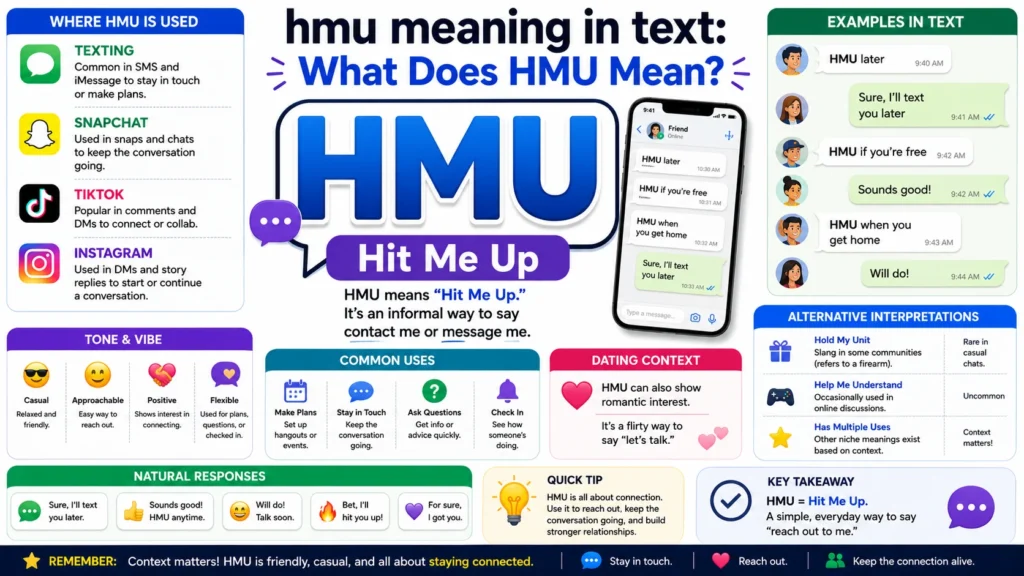 hmu meaning in text