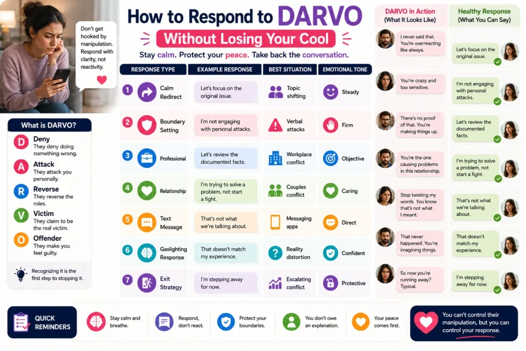 how to respond to darvo