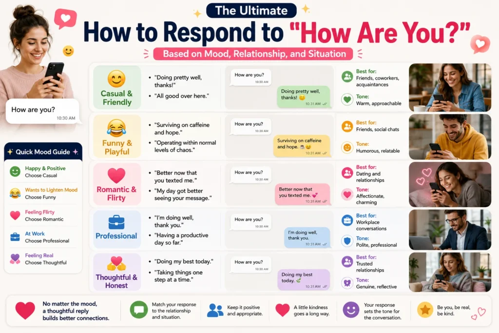 how to respond to how are you