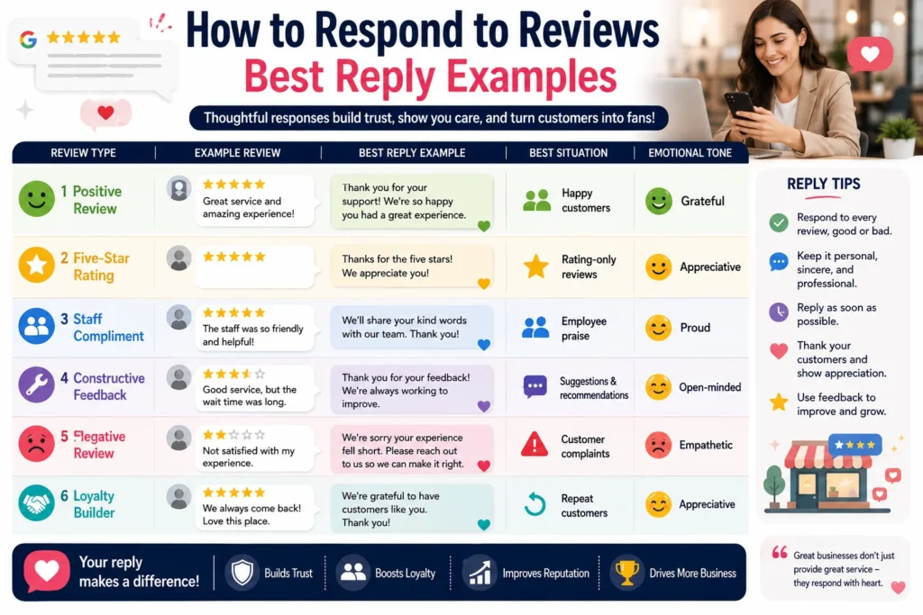 how to respond to reviews