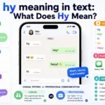 hy meaning in text