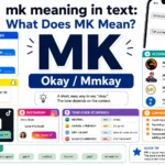 mk meaning in text