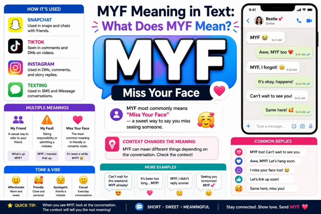 myf meaning in text