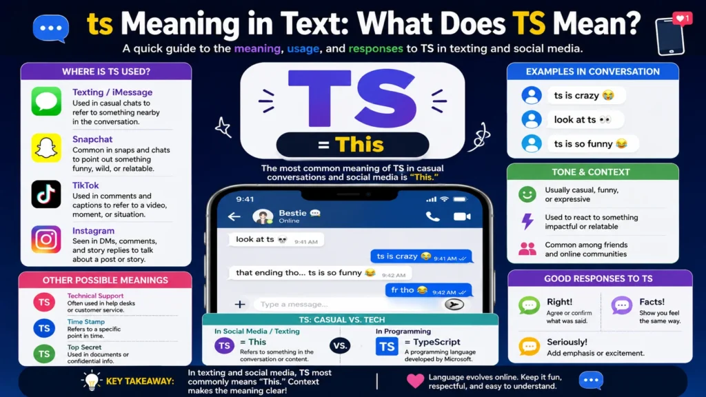 ts meaning in text